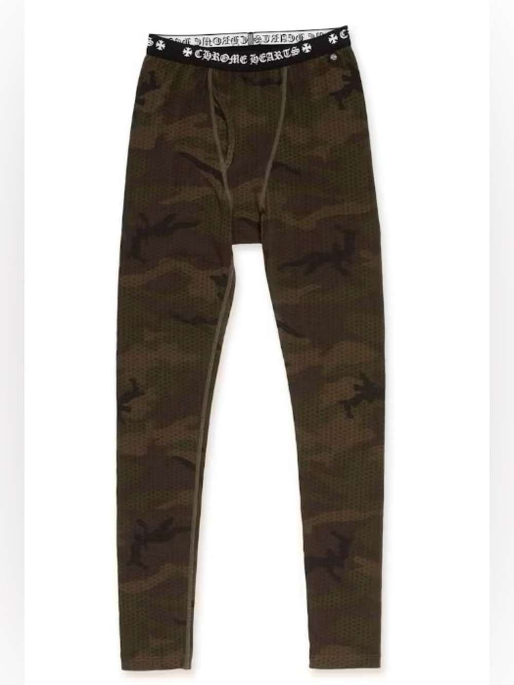 Chrome Hearts Camo Leggings in Olive and Black. In box. Never worn.